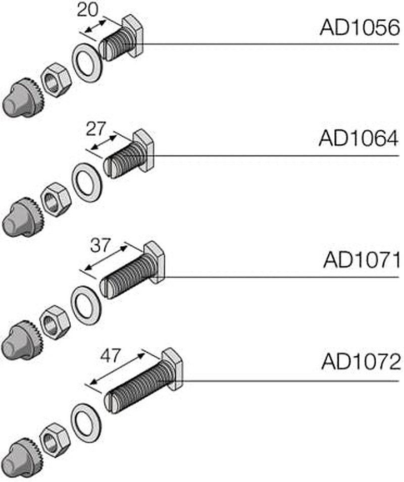 ABB 1STQ Series Screw for Use with Modular Boards - System Pro E Power 25 mm x 27 mm x 100mm