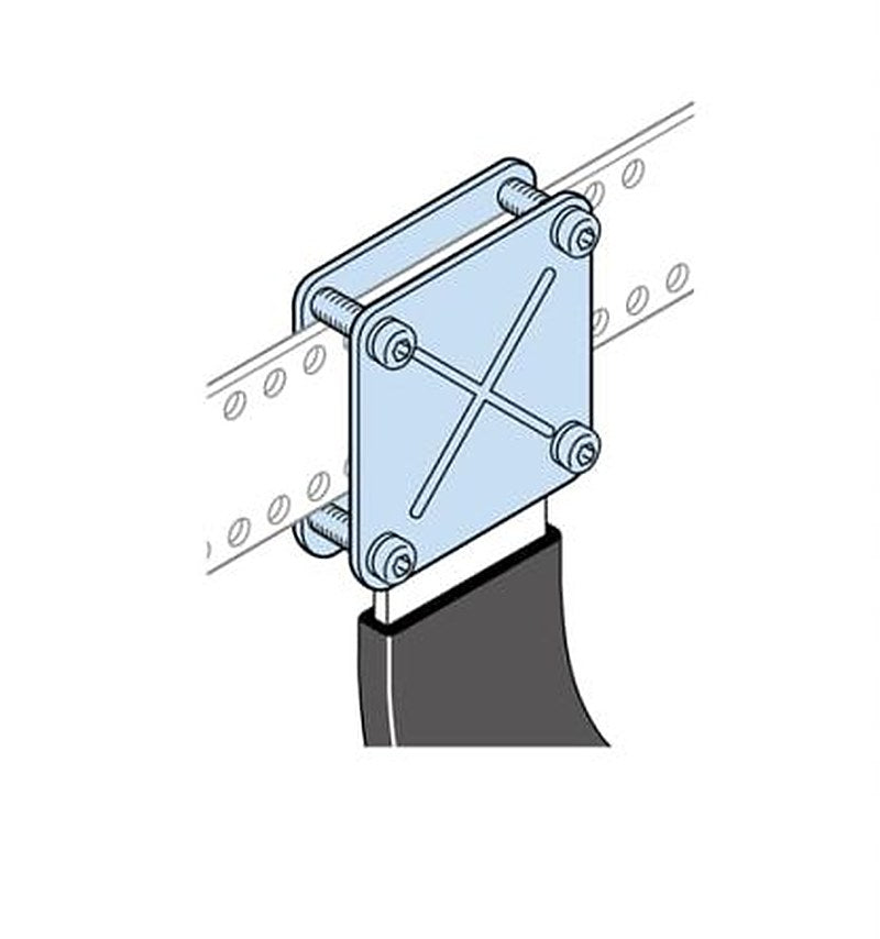 ABB ArTu K Series Metal Busbar Accessories for Use with Modular Boards - System Pro E Power 25 mm x 210 mm x 160mm