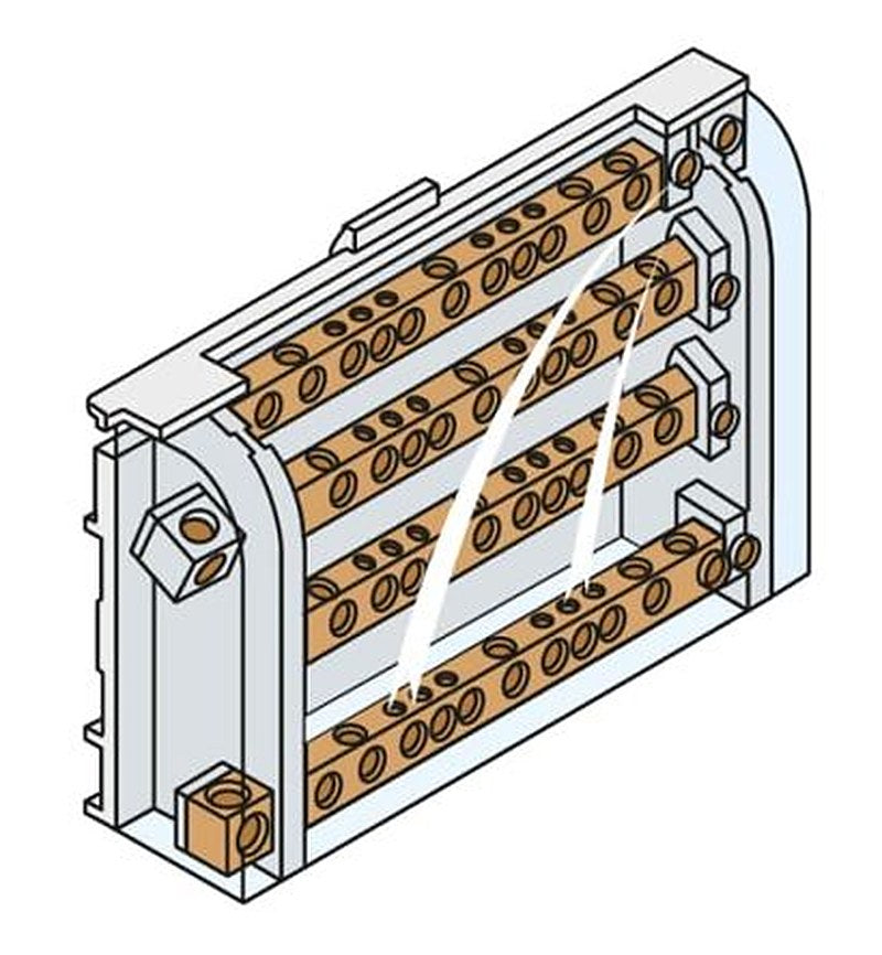 ABB AD1027 Series Terminal Box, IP20, 4 Terminals, 150 mm, 160.5mm 90 mm