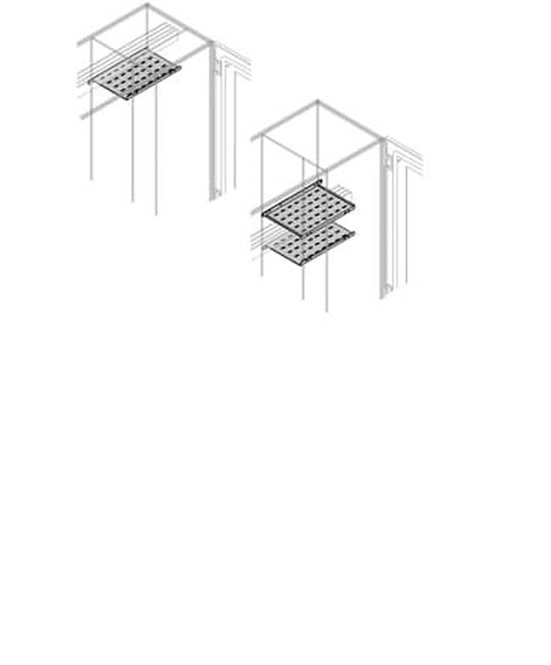 ABB PTHS Series Pickled Steel Sheet Shelf for Use with Modular Boards - System Pro E Power x 503.7 mm x 240mm