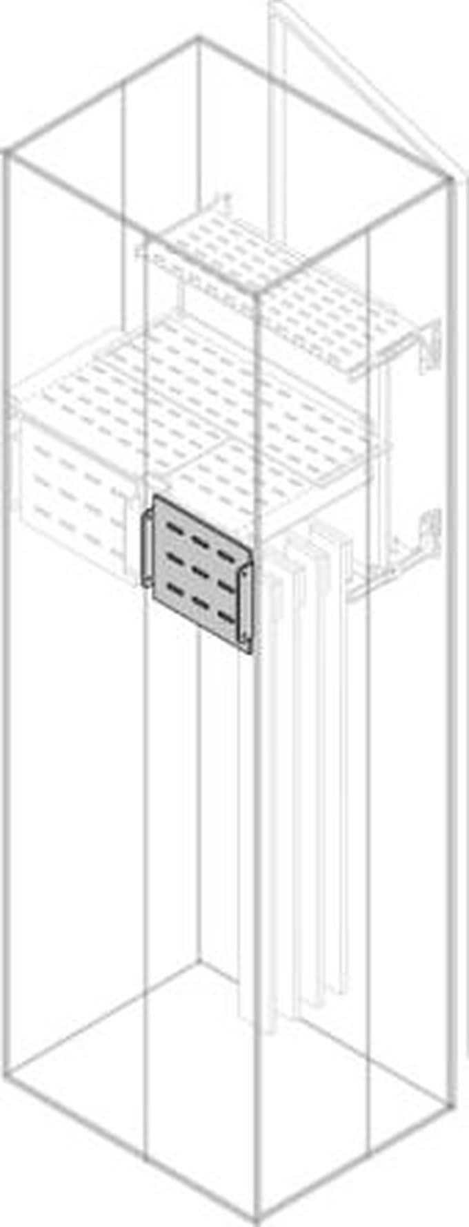 ABB PRVS Series Pickled Steel Sheet Assembly Plate for Use with Modular Boards - System Pro E Power 220 mm x 220 mm x