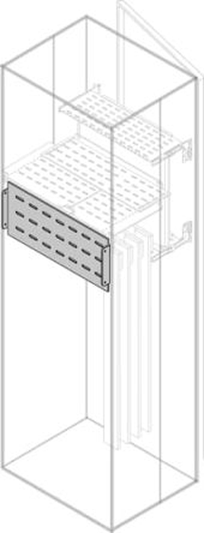 ABB PRVS Series Pickled Steel Sheet Assembly Plate for Use with Modular Boards - System Pro E Power 223 mm x 223 mm x