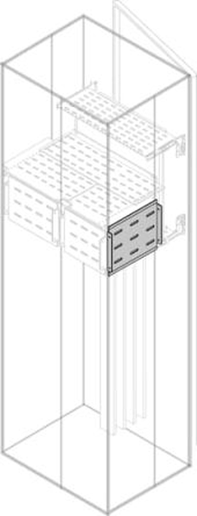 ABB PLVS Series Pickled Steel Sheet Assembly Plate for Use with Modular Boards - System Pro E Power 170 mm x 170 mm x