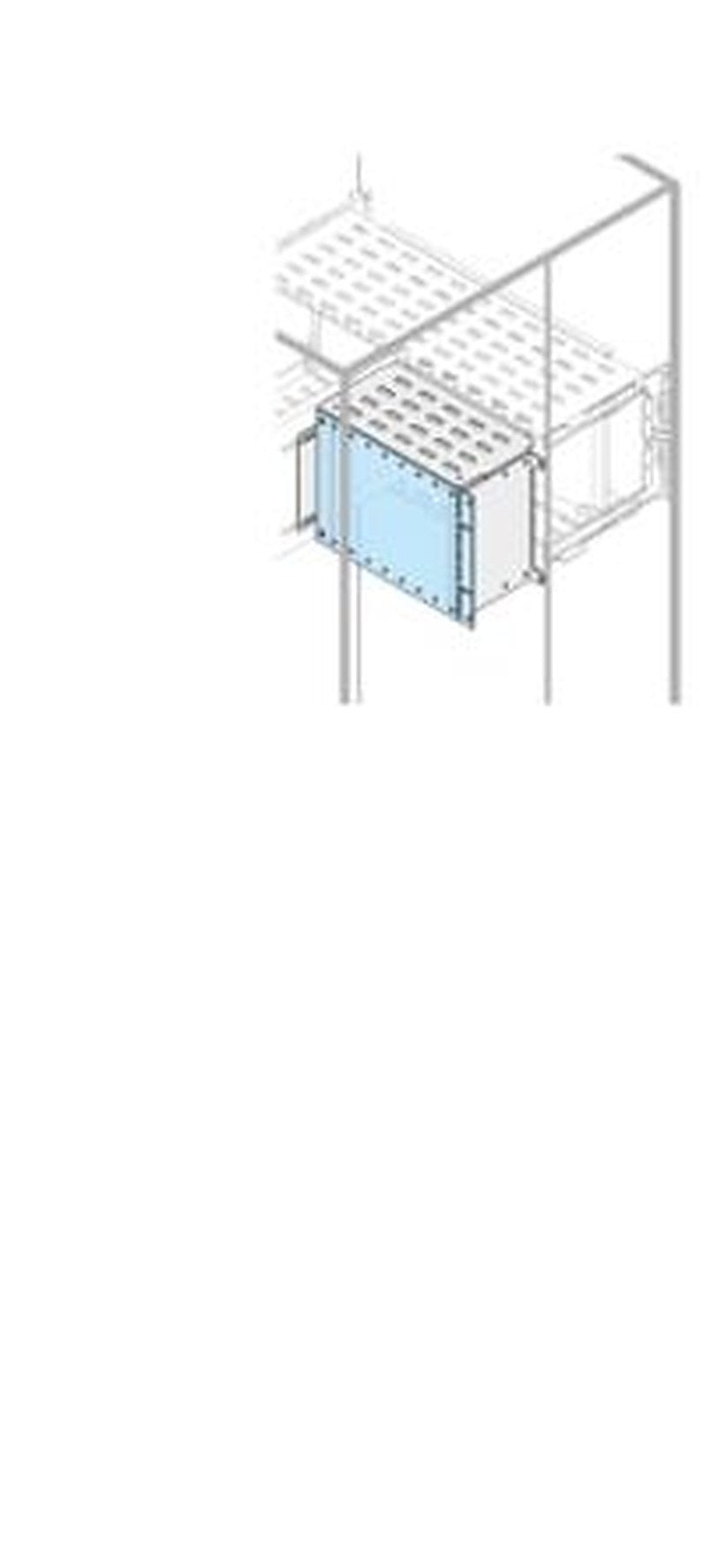 ABB PCVS Series Pickled Steel Sheet Assembly Plate for Use with Modular Boards - System Pro E Power 190 mm x 190 mm x