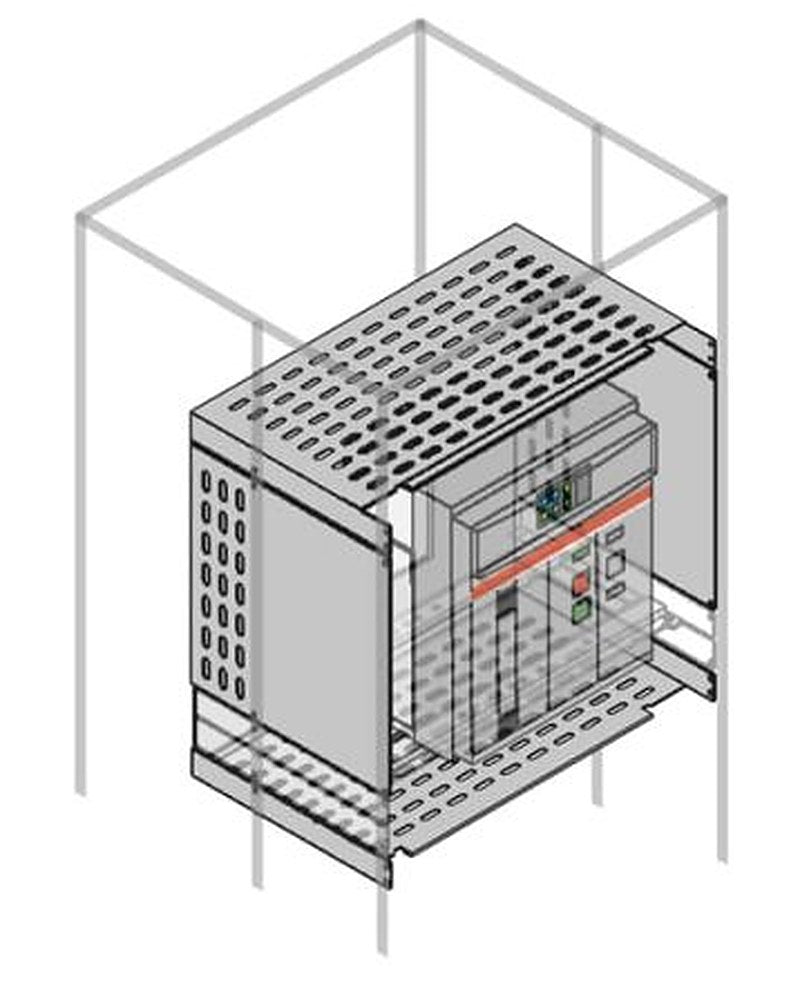 ABB PSVW Series Pickled Steel Sheet Assembly Plate for Use with Modular Boards - System Pro E Power 512.4 mm x 512.4 mm