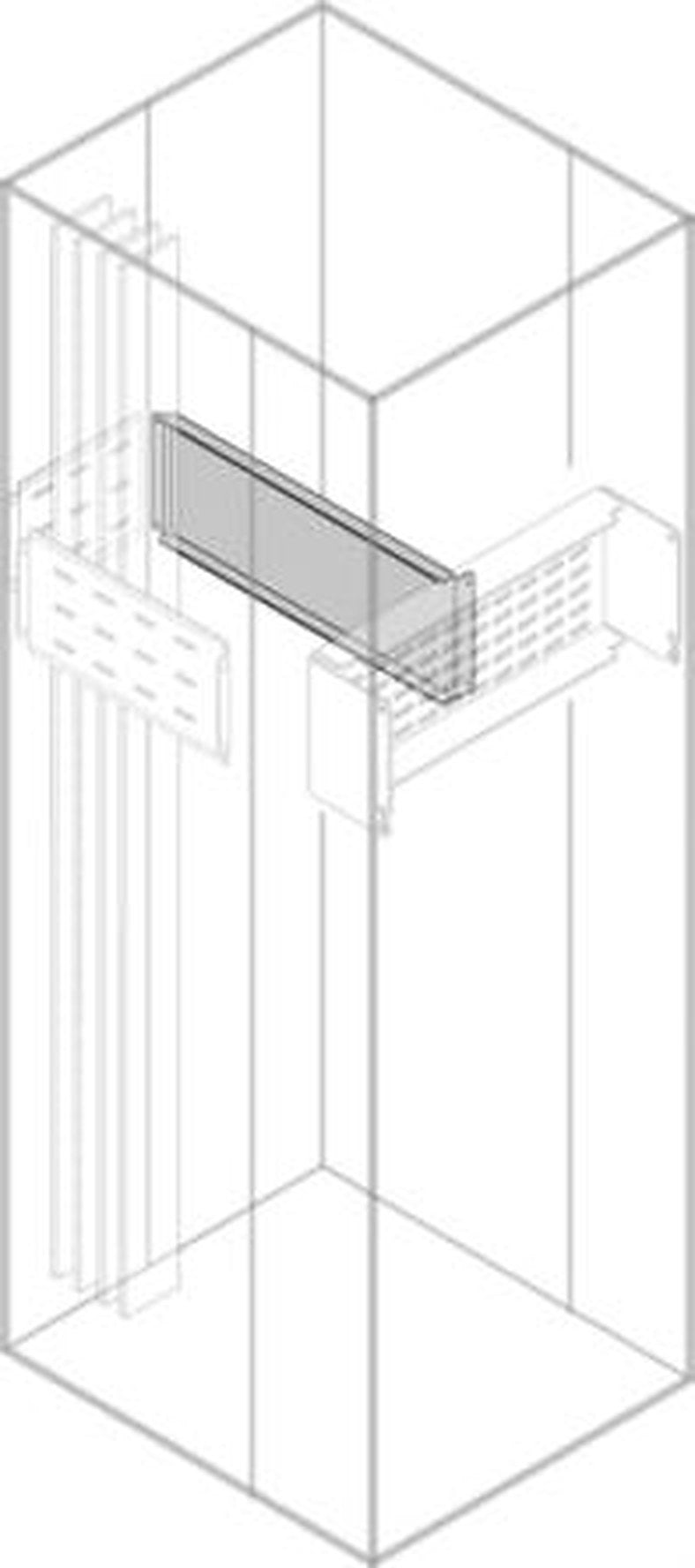 ABB PSVS Series Pickled Steel Sheet Assembly Plate for Use with Modular Boards - System Pro E Power 232.5 mm x 232.5 mm