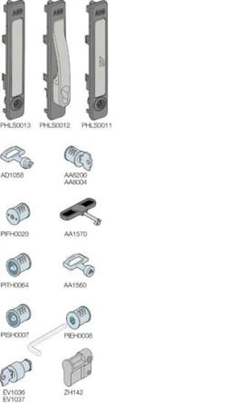ABB AA Series Pickled Steel Sheet Key for Use with Modular Boards - System Pro E Power 100 mm x 100 mm x 100mm