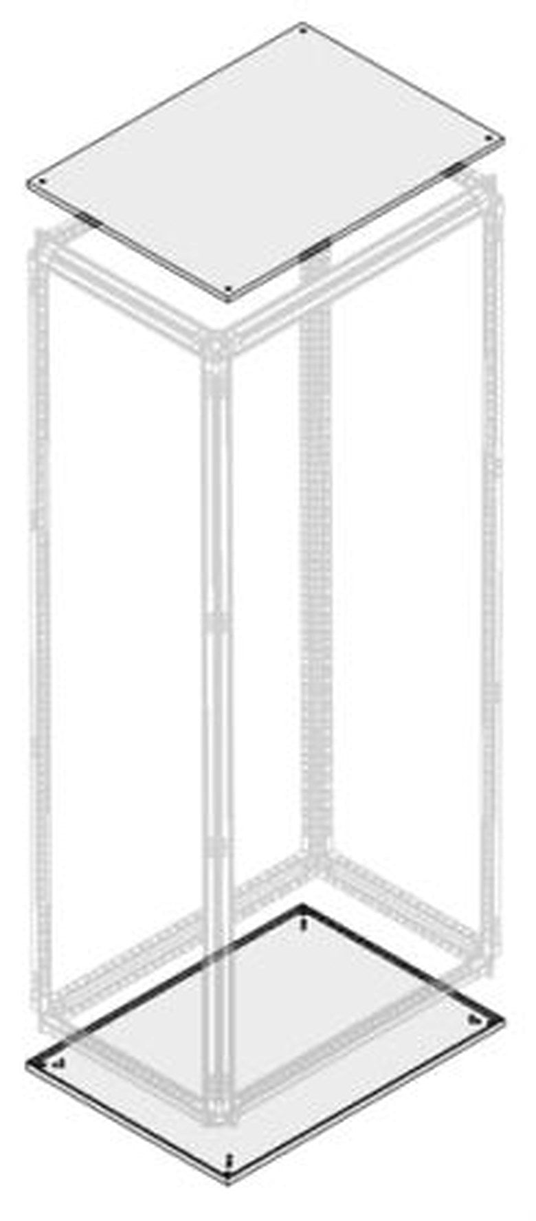 ABB PTBB Series Pickled Steel Sheet Assembly Plate for Use with Modular Boards - System Pro E Power 981 mm x 981 mm x