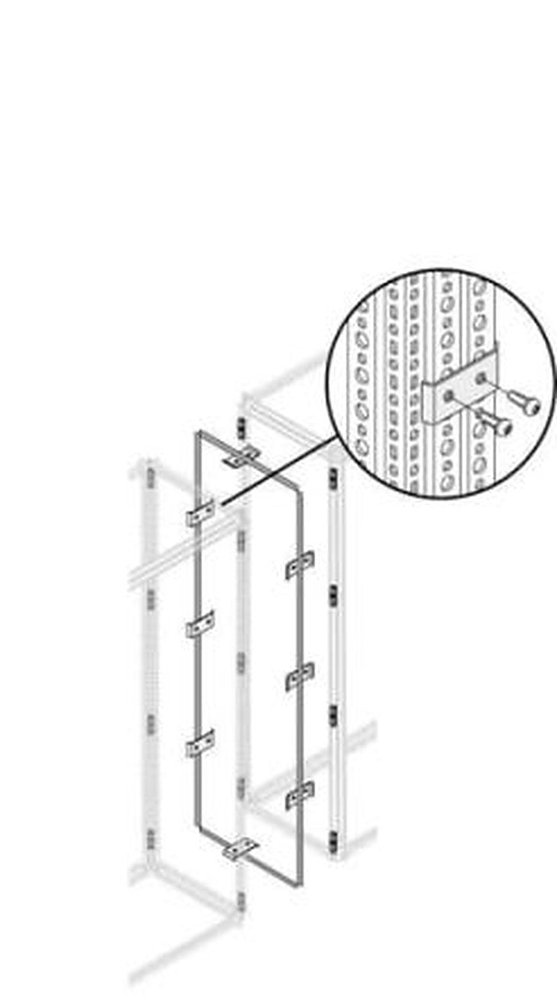 ABB PSCS Series Pickled Steel Sheet Installation Kit for Use with Modular Boards - System Pro E Power 30 mm x 30 mm x