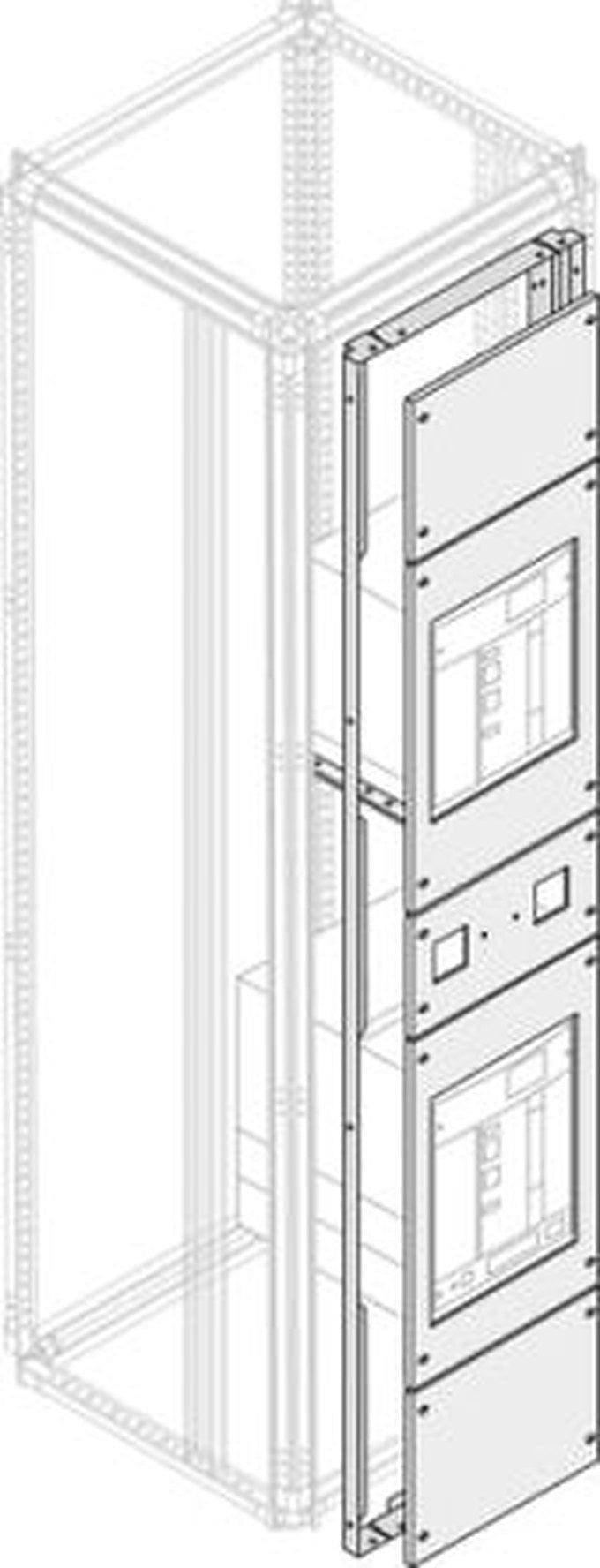 ABB PBRP Series RAL 7035 Light Grey Pickled Steel Sheet Blind, 385 mm H, 290mm W, 15 mm D, 15 mm L, for Use with