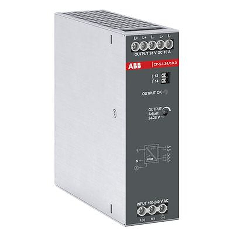 ABB 1SVR320661R Power Supply DIN Rail Power Supply 277V DC Input 28V, 10 A Output DC 240 W