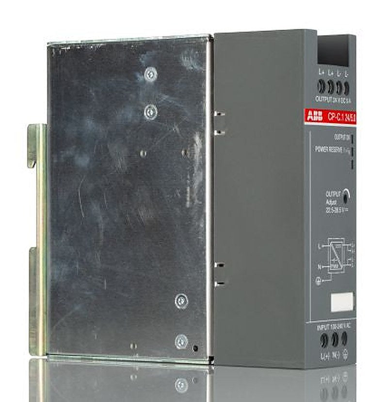 ABB CP-C.1 Switched Mode DIN Rail Power Supply 250 V dc, 240V ac AC/DC Input 24V dc, 5 A Output DC 120 W
