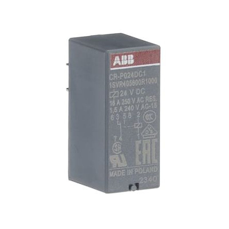 ABB CRP Series Interface Relay, DIN Rail, 24V dc Coil, SPDT