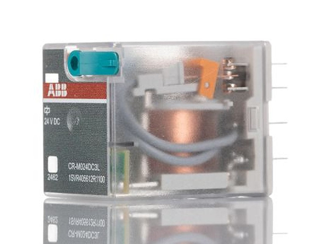 ABB CRM Series Interface Relay, DIN Rail, 24V dc Coil, 3CO (SPDT)