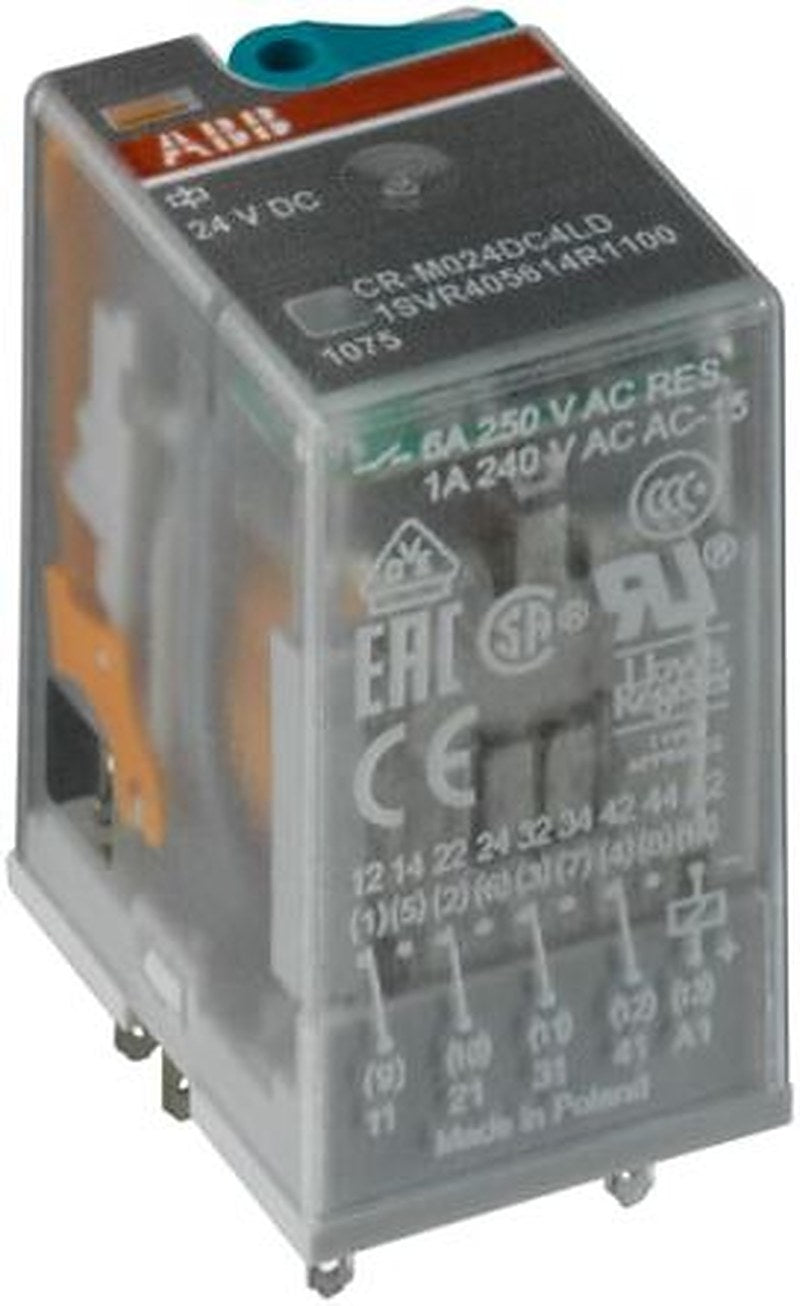ABB CR Series Interface Relay, DIN Rail, 12V dc Coil, SPDT