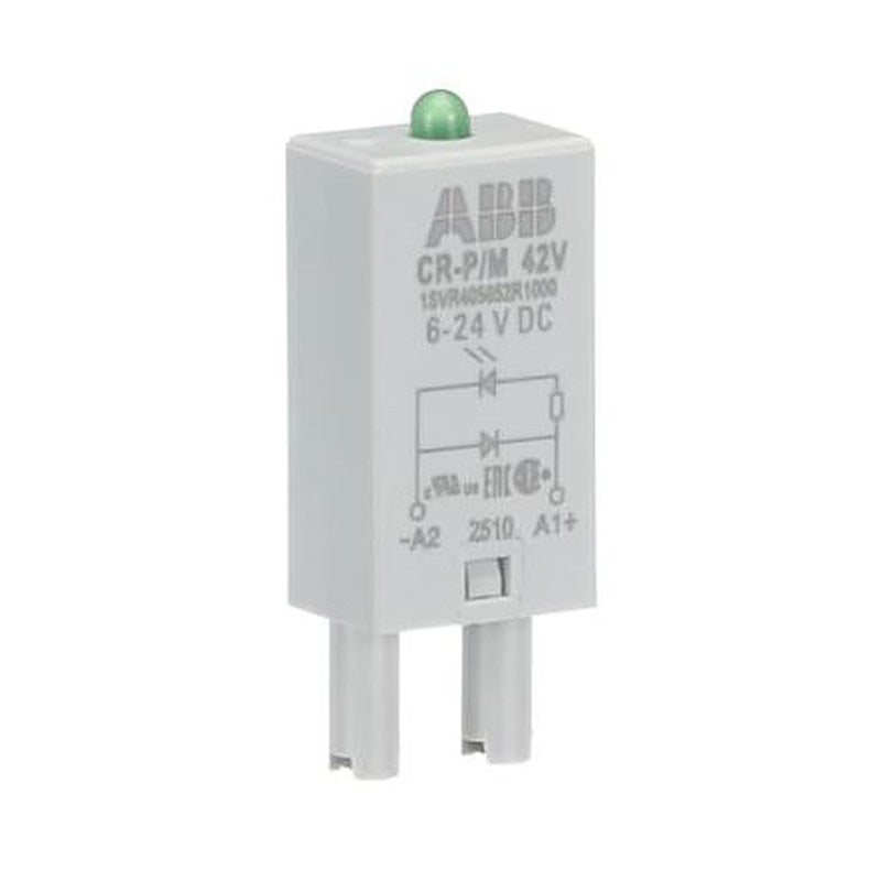 ABB 1SVR405652R1000 CR-P/M 42V 24V dc DIN Rail Relay Socket, for use with CR-P Series PCB Relay