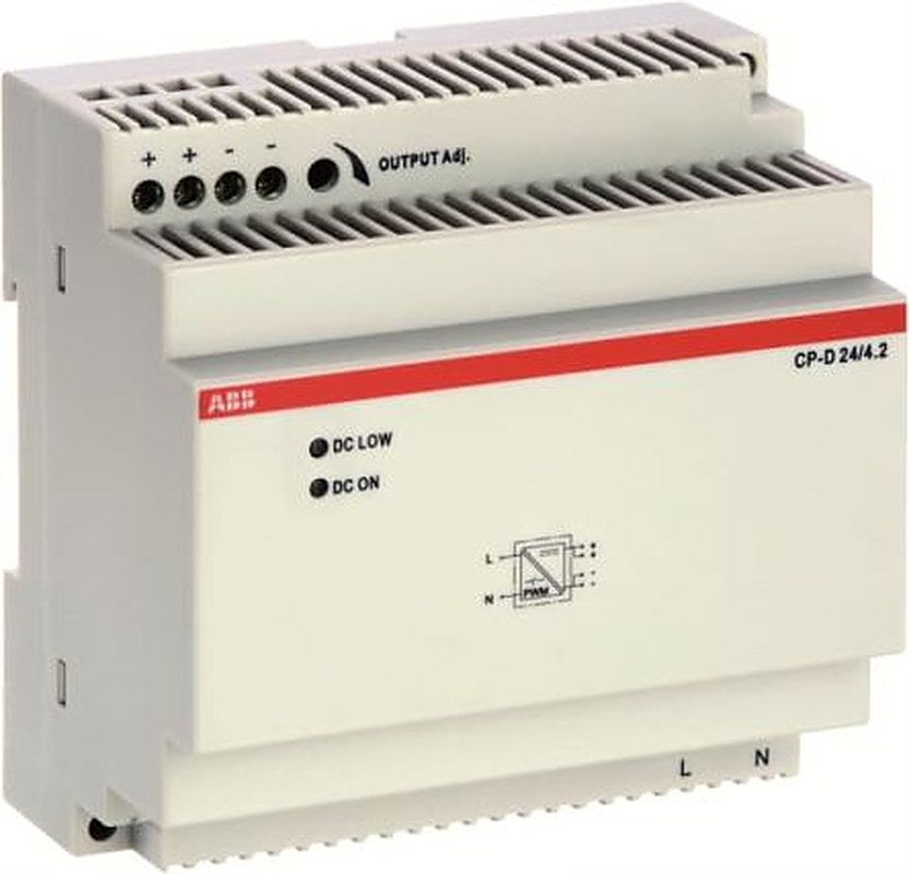 ABB CP-D Switched Mode DIN Rail Power Supply 240V ac AC Input 24V dc, 4.2 A Output DC 100 W