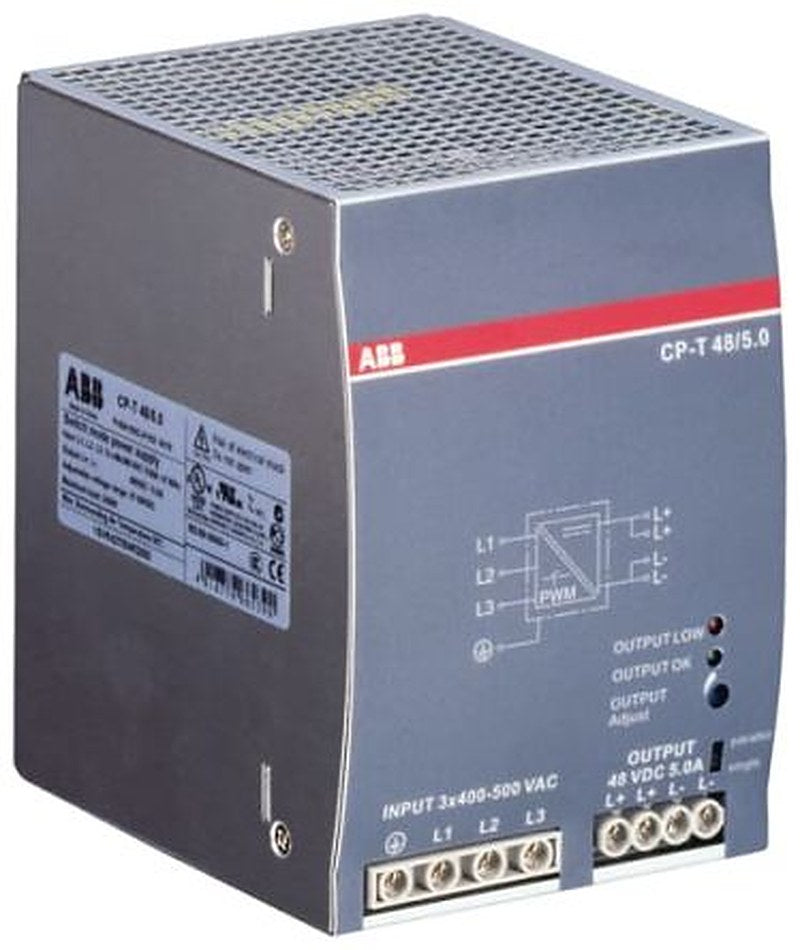 ABB CP Switched Mode DIN Rail Power Supply 500V ac AC Input 48V dc, 5 A Output DC 240 W
