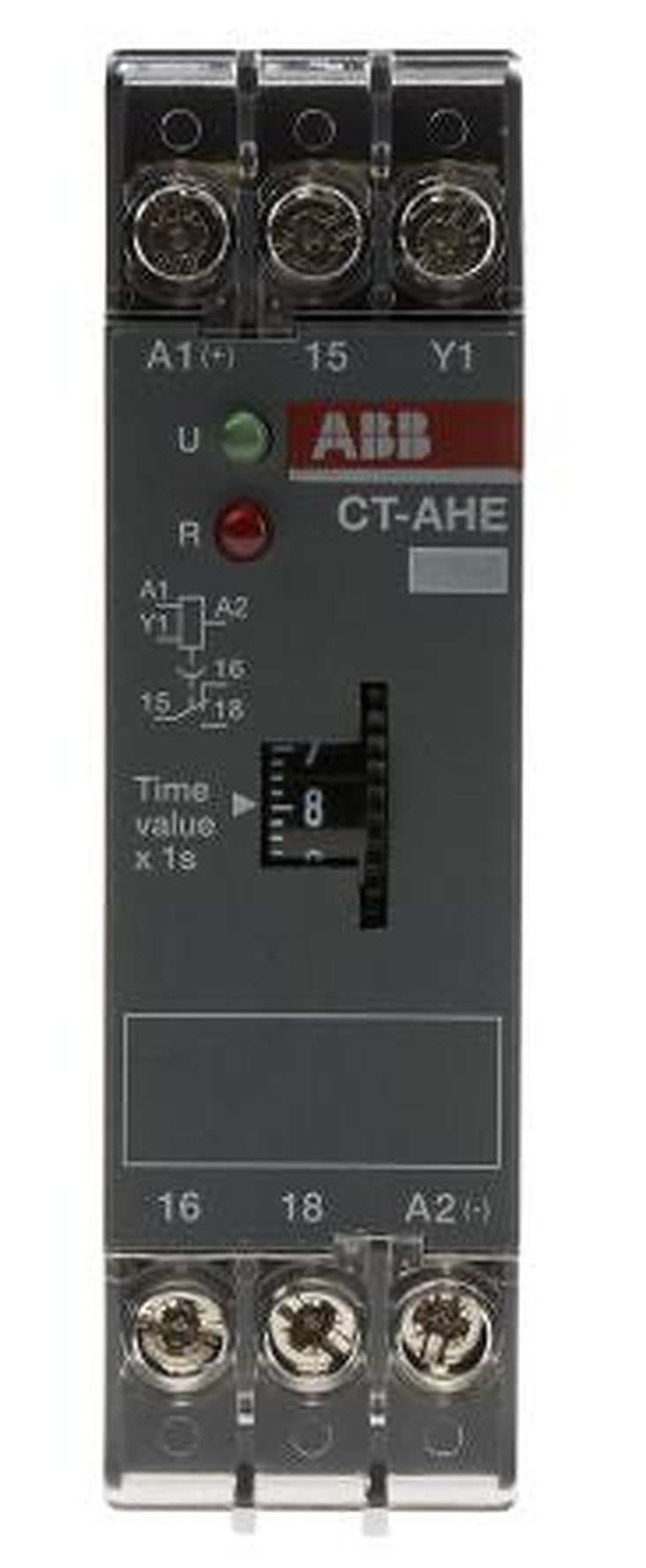 ABB DIN Rail Timer Relay, 1-Contact 240V ac, 0.05 s to 300 h, 10-Function, SPDT Switch Configuration
