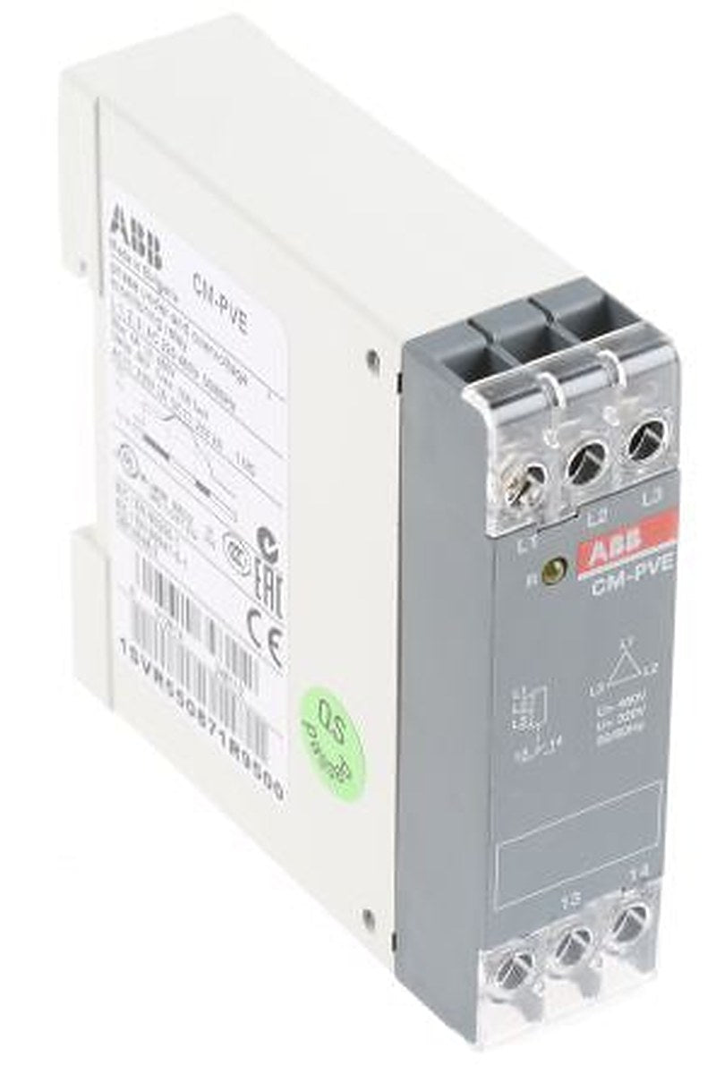 ABB Monitoring Relay, 1, 3 Phase, SPST, DIN Rail, 460V ac