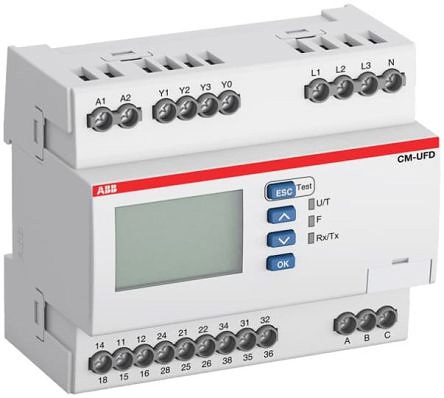 ABB Monitoring Relay, 0/550 V ac Monitor Range, 3PDT, 240V ac
