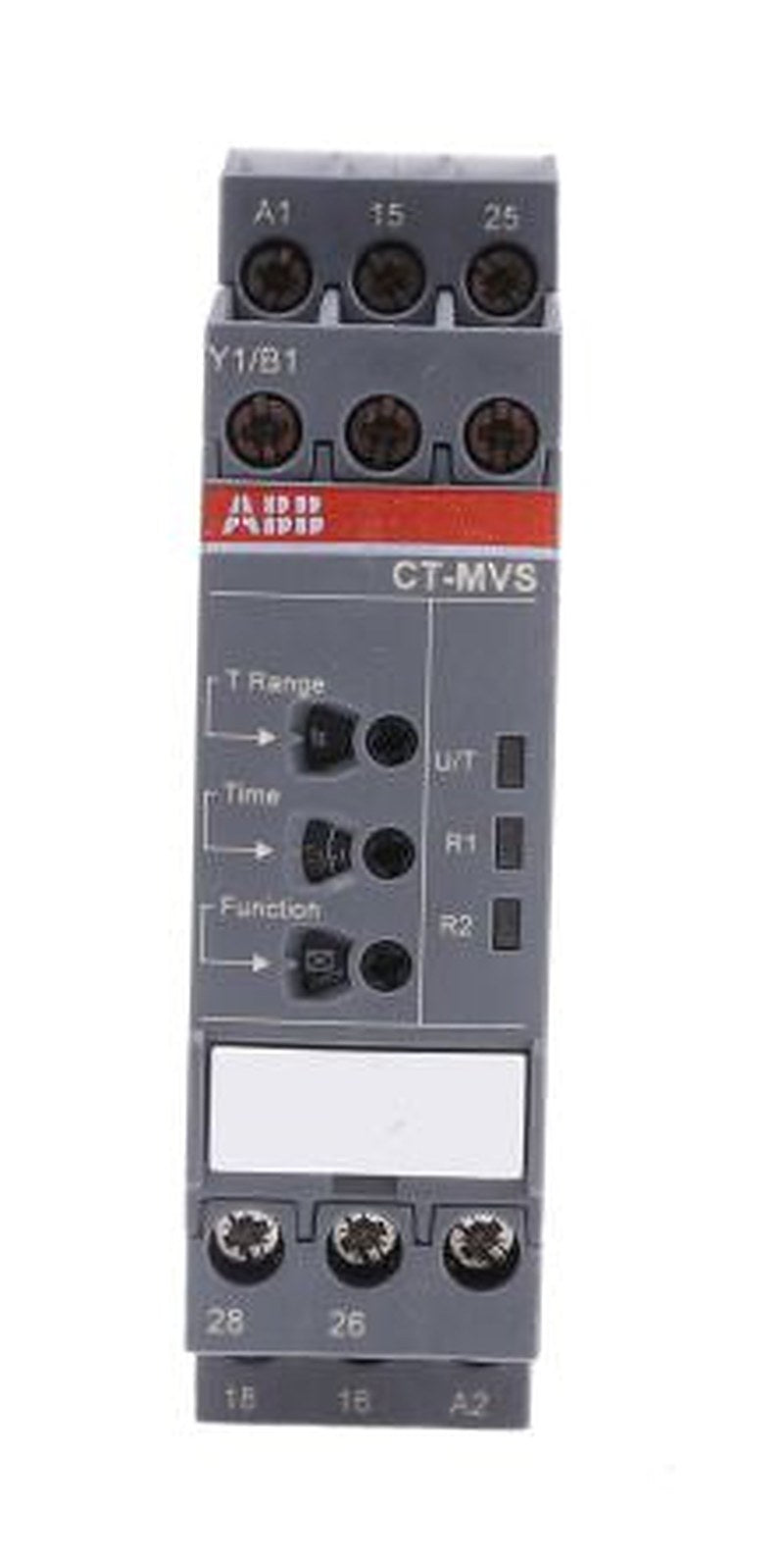 ABB 1SVR Series DIN Rail Timer Relay, 2-Contact, 24 V dc 24V ac, 240 V ac, 0.05 s to 300 h, Multifunction-Function, DPDT