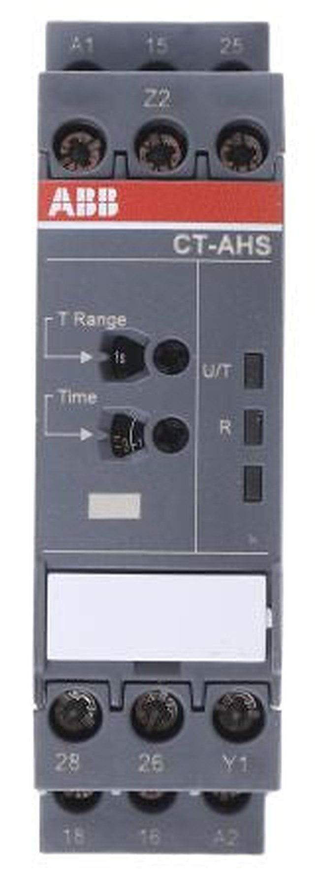 ABB 1SVR Series DIN Rail Timer Relay, 2-Contact, 24 V dc 24V ac, 240 V ac, 0.05 s to 300 h, 1-Function, DPDT Switch