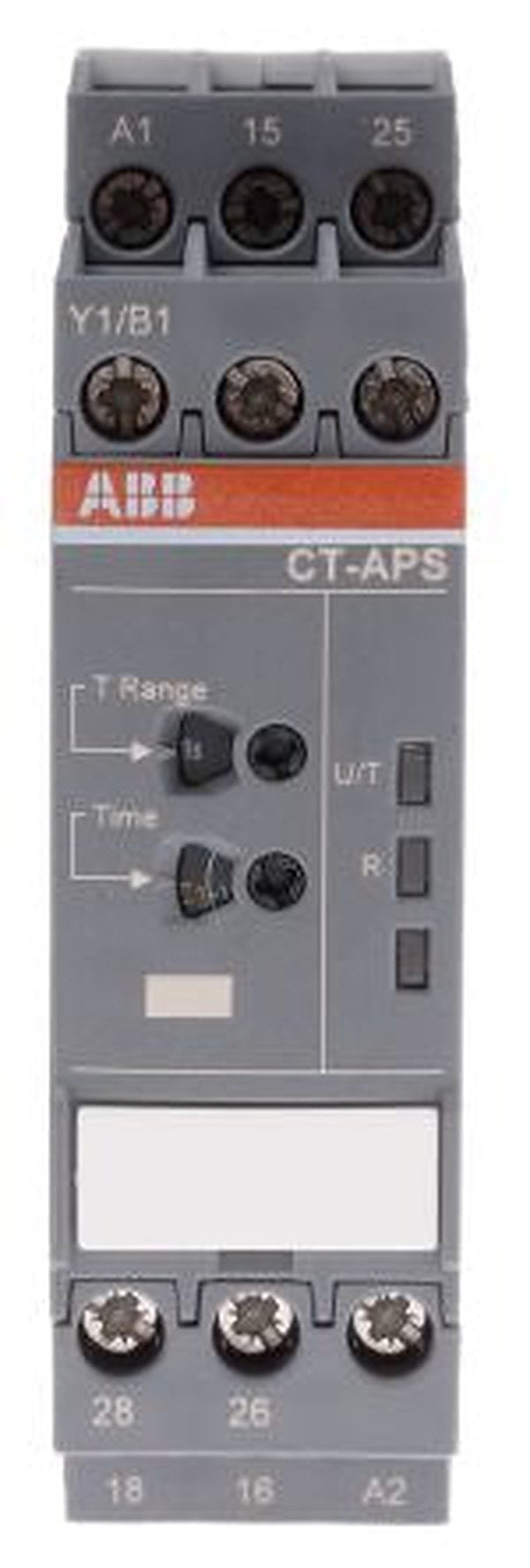 ABB DIN Rail Timer Relay, 2-Contact, 48 V dc 24V ac, 240 V ac, 0.05 s to 300 h, 1-Function, DPDT Switch Configuration