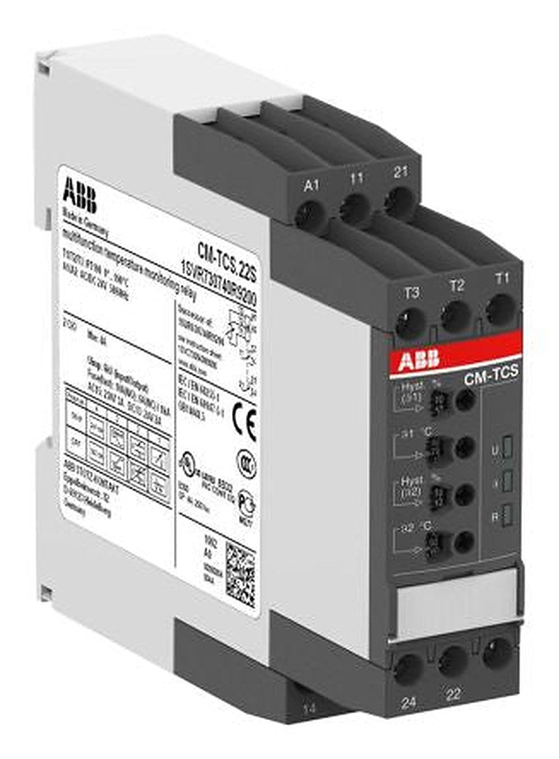 ABB Monitoring Relay, 3 Phase, SPDT, DIN Rail, 24 V dc 24V ac, 240 V ac