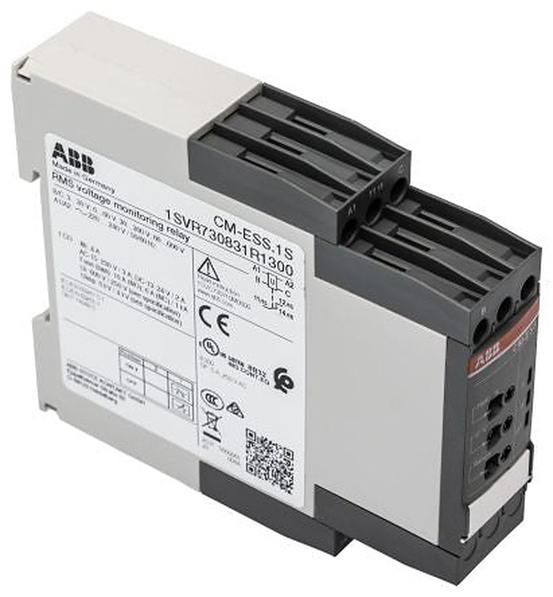 ABB Monitoring Relay, 1 Phase, SPDT, DIN Rail, 240V ac 240 V dc