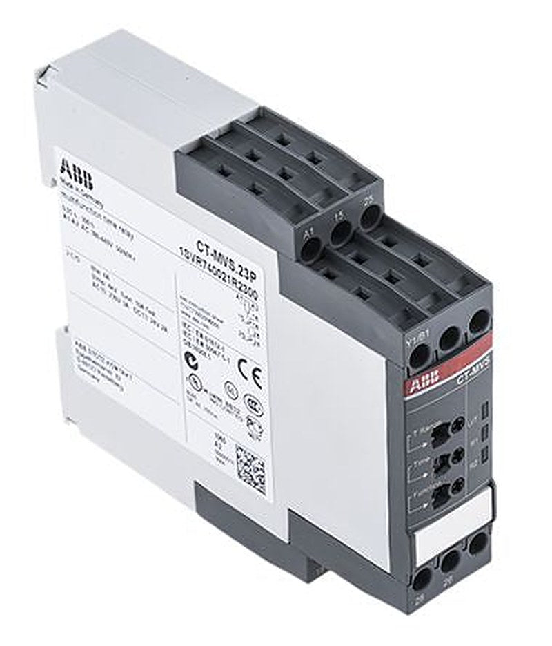 ABB S range Series DIN Rail Timer Relay, 2-Contact, 24 to 240 V ac/dc 440V ac, 0.05 s to 300h, Multifunction-Function,