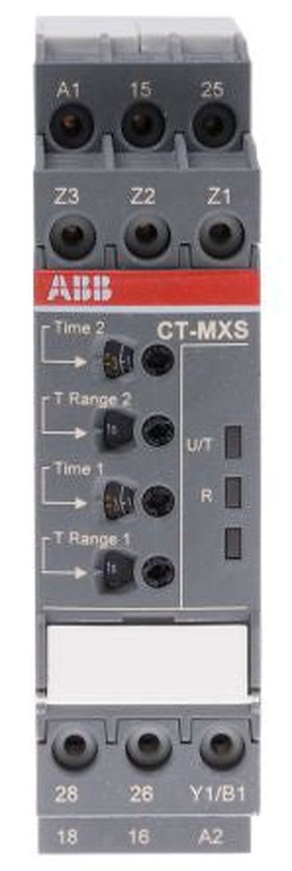 ABB DIN Rail Timer Relay, 2-Contact, 48 V dc 24V ac, 240 V ac, 0.05 s to 300 h, Multifunction-Function, DPDT Switch