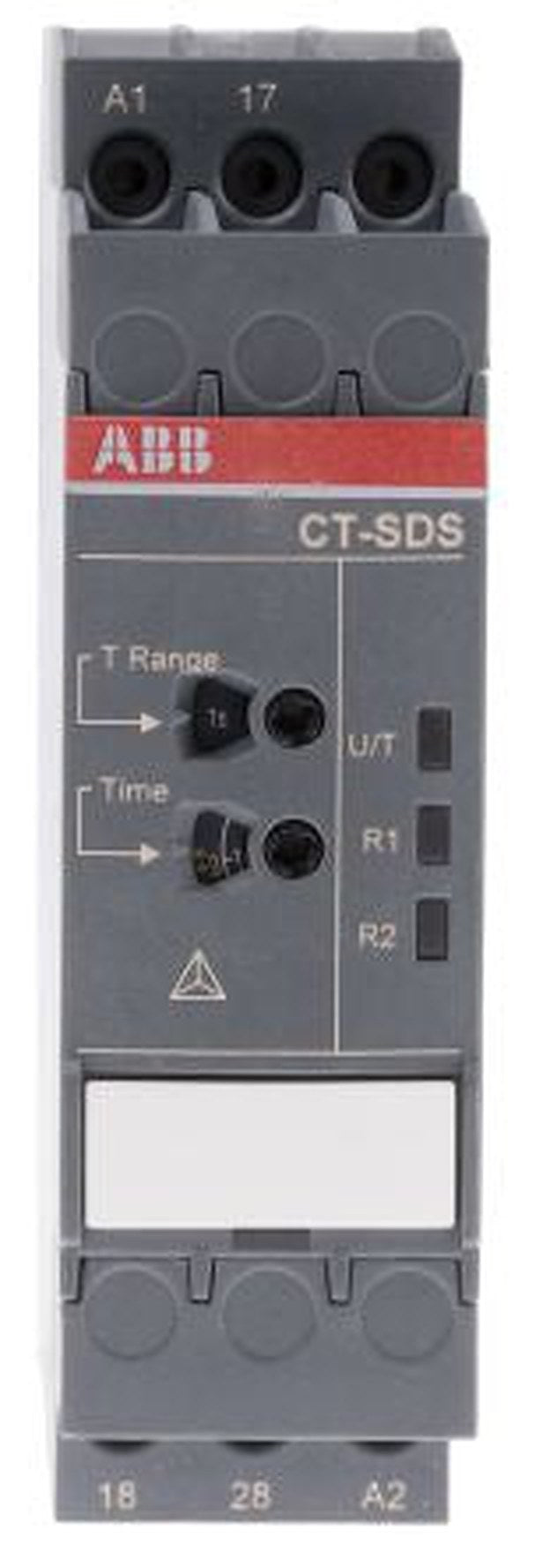 ABB DIN Rail Timer Relay, 2-Contact, 48 V dc 380V ac, 440 V ac, 0.05 s to 10 min, 1-Function, DPST Switch Configuration