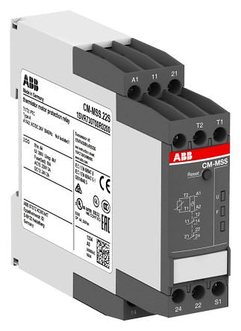 ABB Monitoring Relay, DPDT, DIN Rail, 24 V dc 24V ac