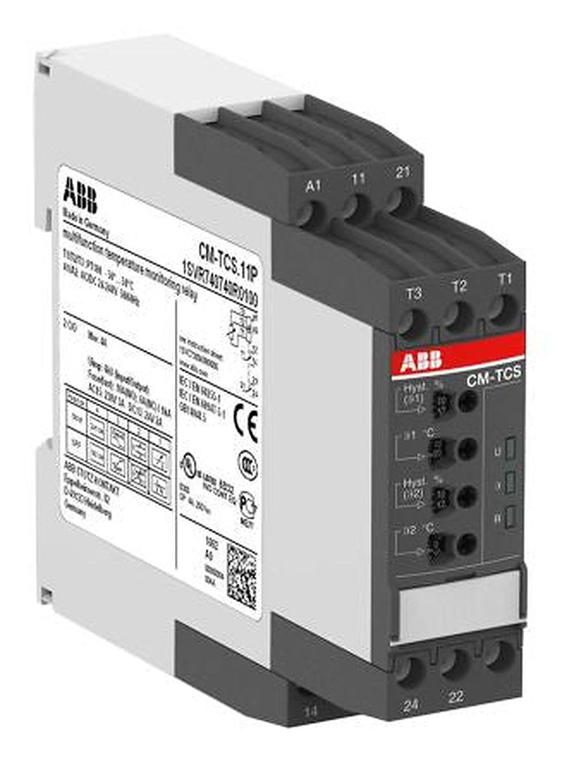 ABB Monitoring Relay, 3 Phase, SPDT, DIN Rail, 24 V dc 24V ac, 240 V ac