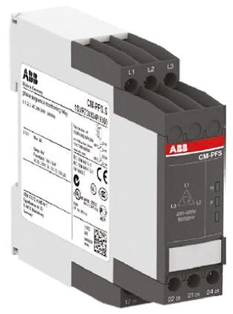 ABB Monitoring Relay, 3 Phase, DPDT, DIN Rail, 720V ac