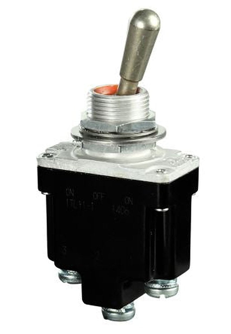Honeywell Toggle Switch, Bushing Mount, On-On, SPDT, Screw Terminal, 277 V ac