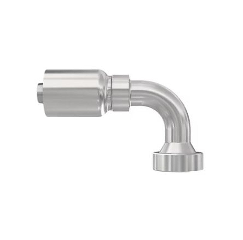 Parker 1XN77-16-12 Hydraulic Fitting, 90 °, Steel, 0.75 in Hose ID