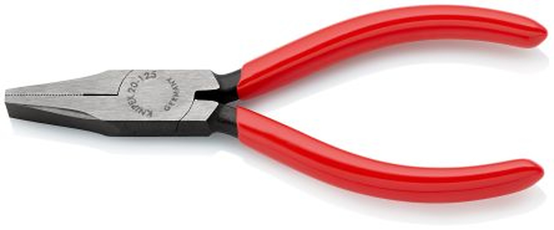 Knipex 20 01 125 1-Piece Flat Nose Plier Short, 125 mm Overall, 27mm Jaw