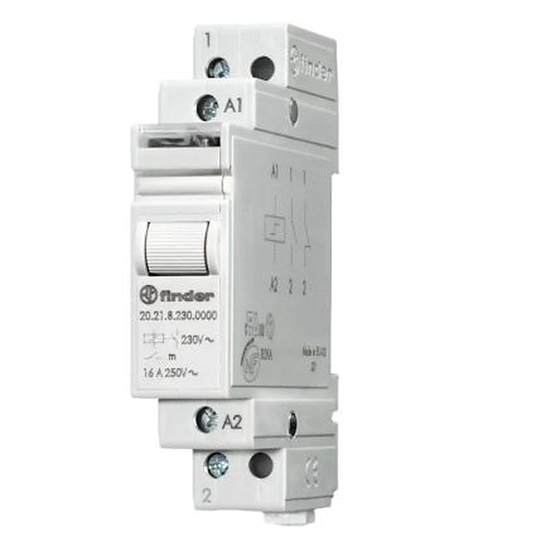 Finder DIN Rail Non-Latching Relay, 24V Coil, 16A Switching Current, 1 NO