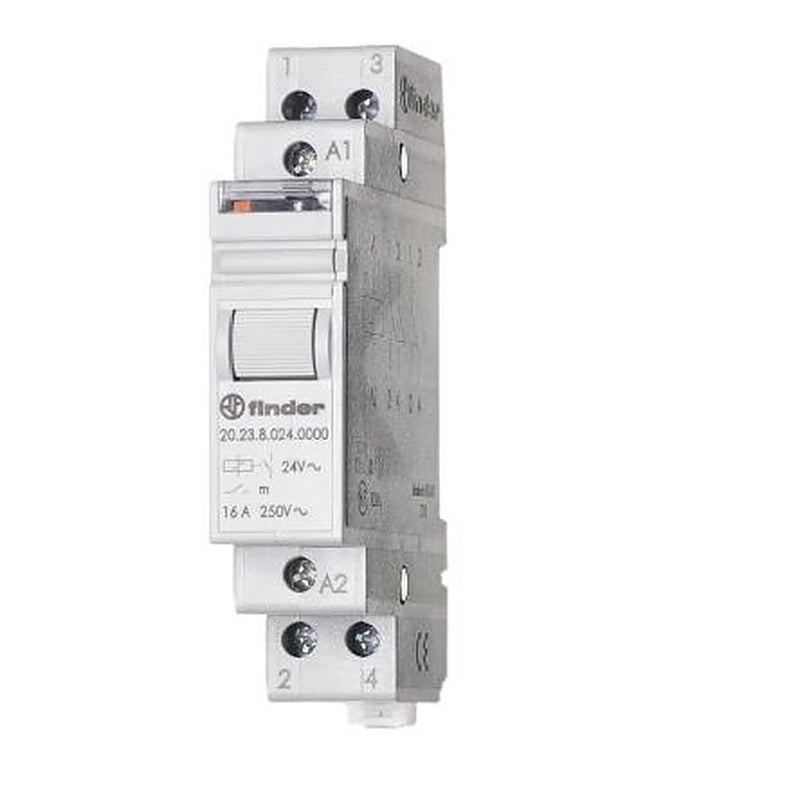 Finder DIN Rail Non-Latching Relay, 24V Coil, 16A Switching Current