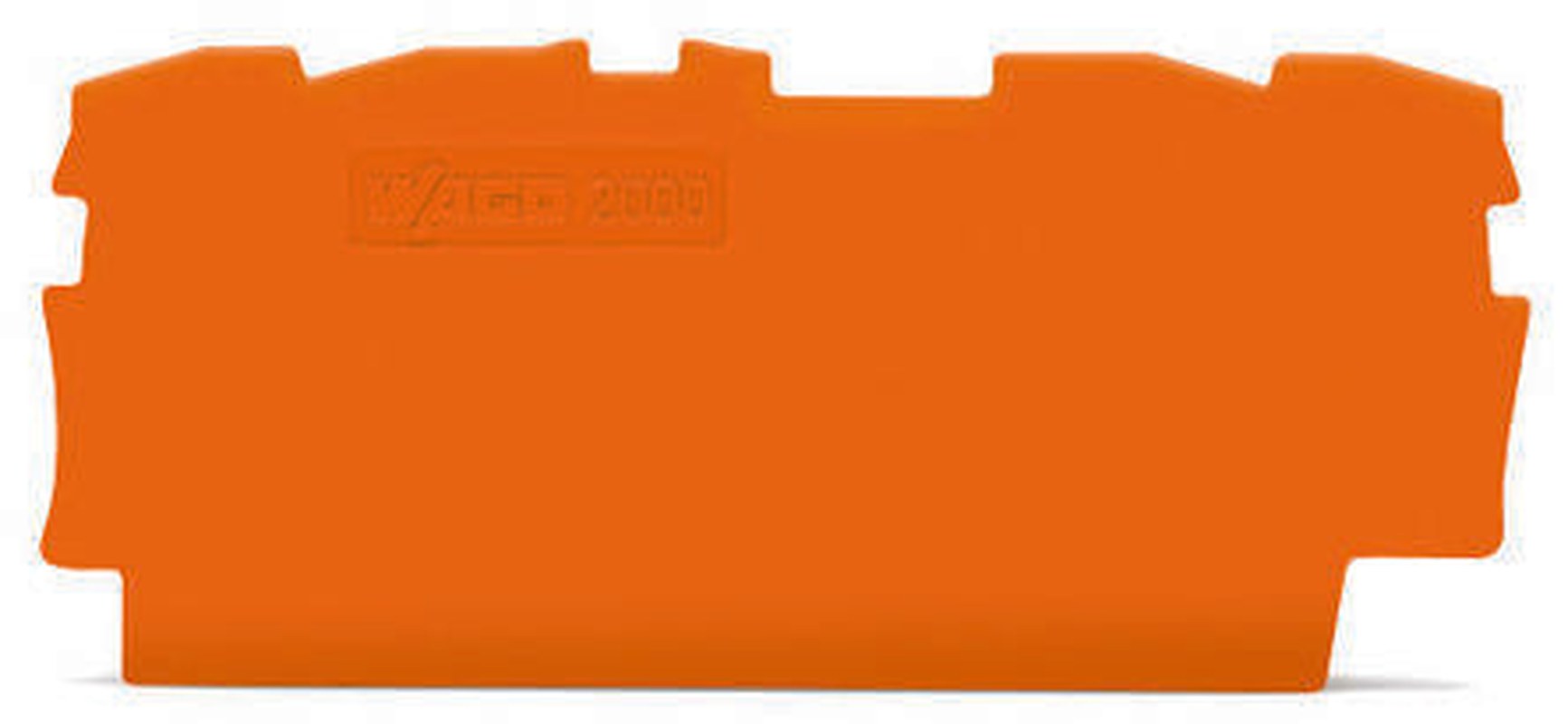 WAGO End & Intermediate Plate for Use with 2000 Series Terminal Blocks