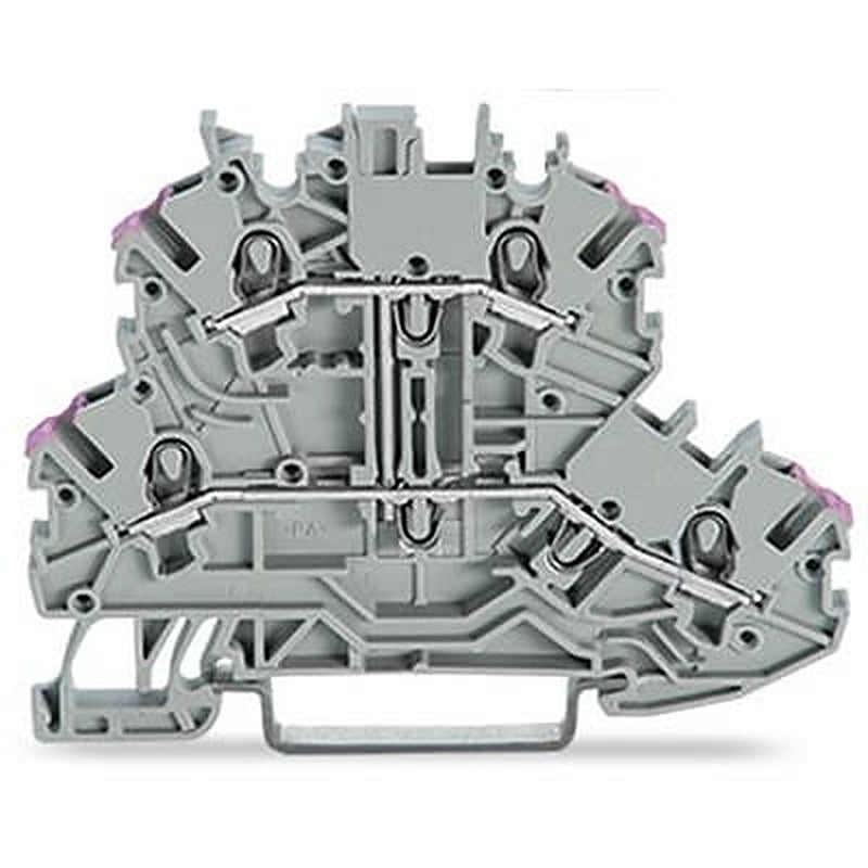 WAGO 2000-2208 TOPJOB S Series DIN Rail Terminal Block Grey, 1mm², 2-Level, Cage Clamp, ATEX, EAC Ex, IECEx