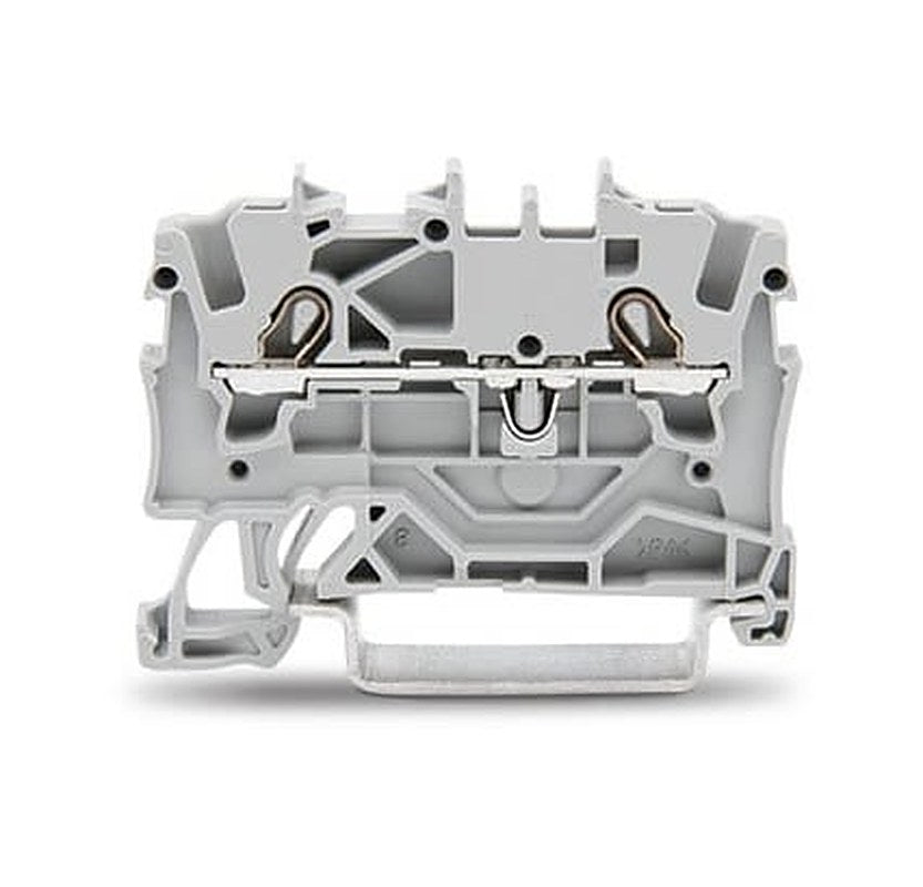 WAGO 2001-1201 Feed Through Terminal Block Grey, 1.5mm², 1-Level, Cage Clamp, IECEx, ATEX
