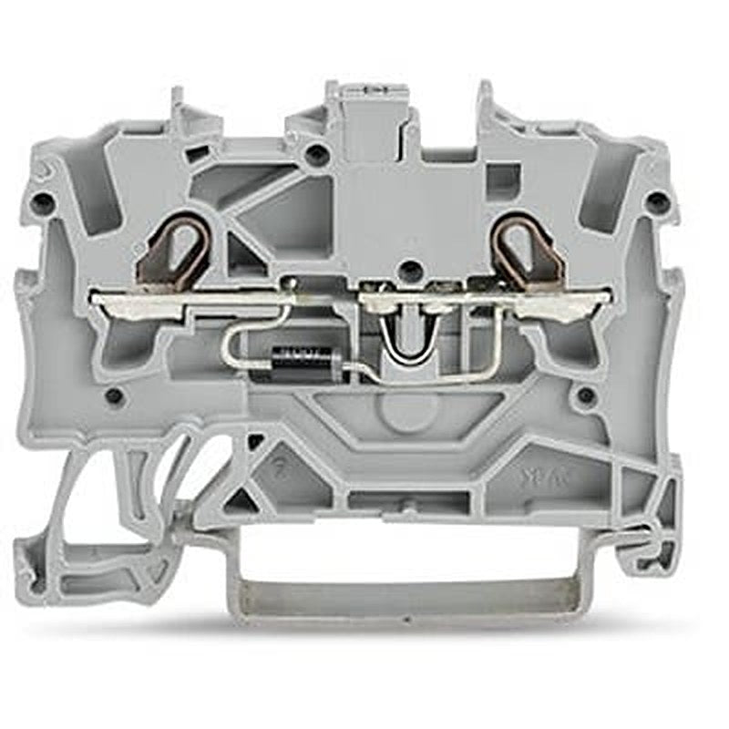 WAGO 2001-1211/1000-410 TOPJOB S Series DIN Rail Terminal Block Grey, 1.5mm², 1-Level, Cage Clamp, EAC Ex, ATEX, IECEx