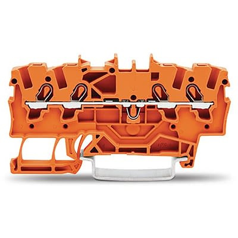 WAGO TOPJOB S Series DIN Rail Terminal Block Orange, 1.5mm², 1-Level, Cage Clamp, ATEX, EAC Ex, IECEx