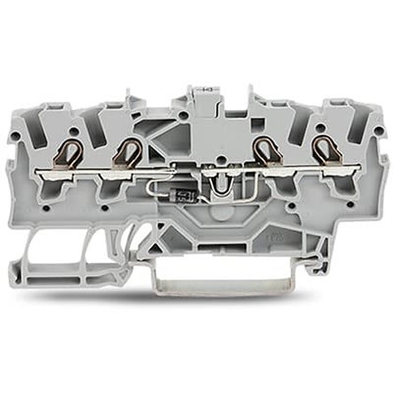 WAGO TOPJOB S Series DIN Rail Terminal Block Grey, 1.5mm², 1-Level, Cage Clamp