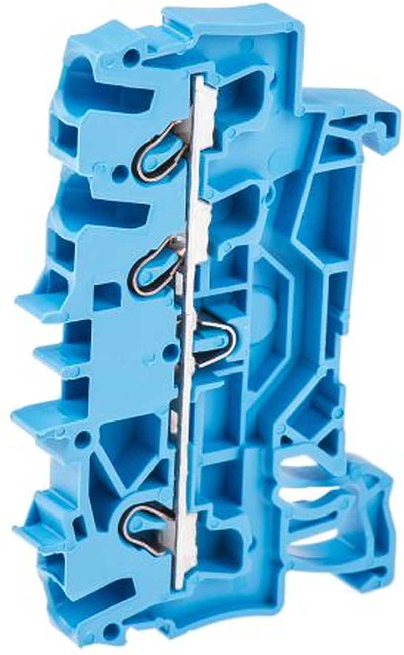 WAGO 2002-1304 Feed Through Terminal Block Blue, 2.5mm², 1-Level, Cage Clamp, IECEx/ATEX