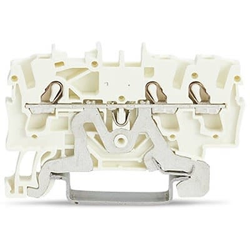 WAGO TOPJOB S Series DIN Rail Terminal Block White, 2.5mm², 1-Level, Push-in, IECEx/ATEX/CSA