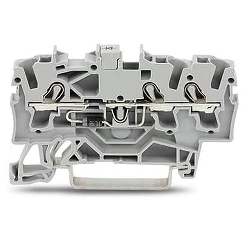 WAGO TOPJOB S Series Component Terminal Block Grey, 2.5mm², 1-Level, Push-in